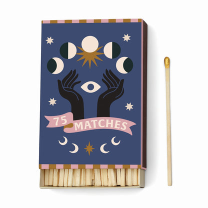 Paddywax A dopo  Moon Phases - Κεραμικό κερί σόγιας, Jasmine & Rose 226gr & Σπίρτα 75 τεμ
