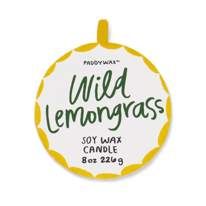 Paddywax A dopo Snake - Κεραμικό κερί σόγιας, Wild Lemongrass 226gr & Σπίρτα 75 τεμ