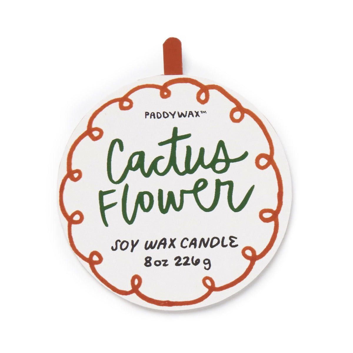 Paddywax A dopo Flower - Κεραμικό κερί σόγιας, Cactus Flower 226gr & Σπίρτα 75 τεμ