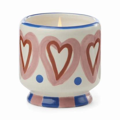 Paddywax A dopo Hearts - Κεραμικό κερί σόγιας, Rosewood Vanilla 226gr