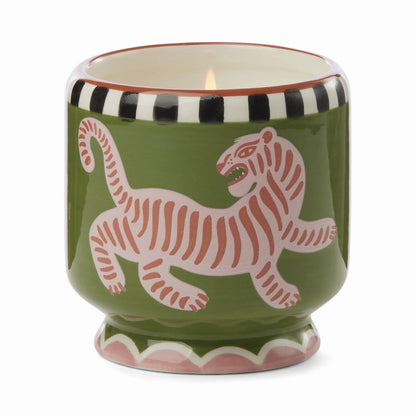 Paddywax A dopo Tiger - Κεραμικό κερί σόγιας, Black Cedar & Fig 226gr & Σπίρτα 75 τεμ
