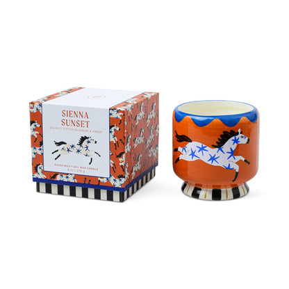 Paddywax A dopo Horse - Κεραμικό κερί σόγιας, Seinna Sunset 226gr & Σπίρτα 75 τεμ