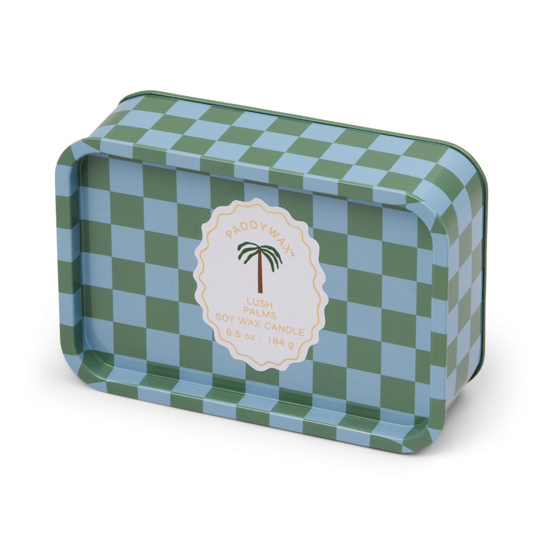 Paddywax A dopo Palm Tree κερί σόγιας μεταλλικό δοχείο, Lush Palms 226gr