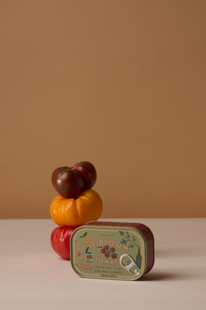 Paddywax Bistro Heirloom Tomato - Φυτικό Κερί 127gr σε μεταλλικό δοχείο-κονσέρβα Tomato