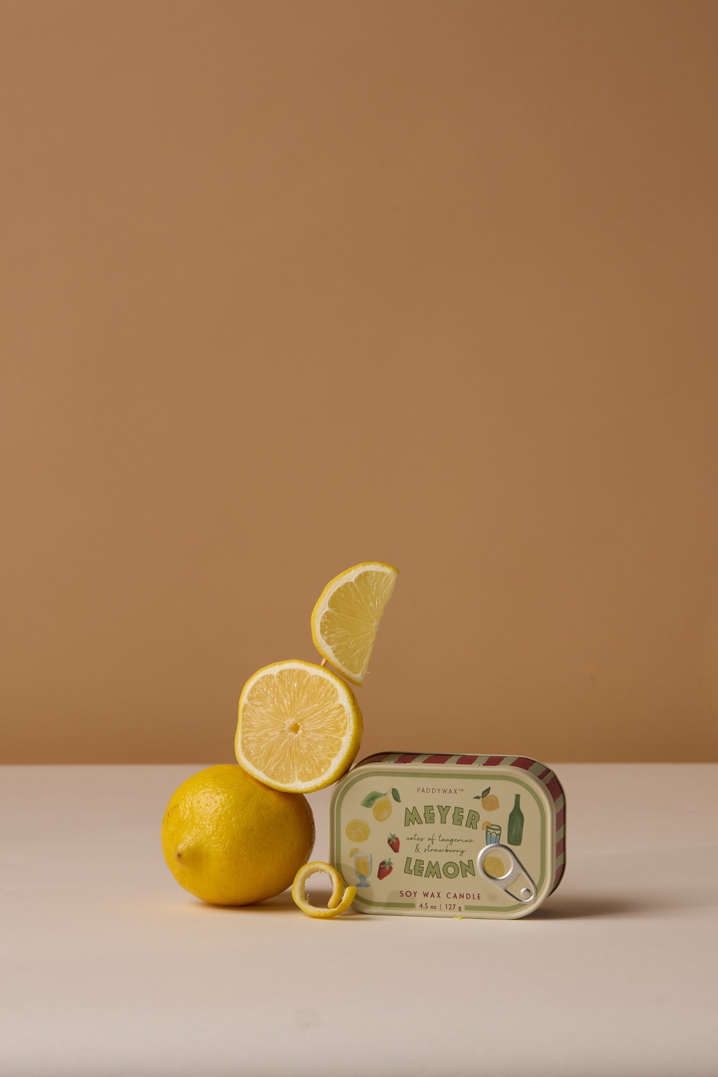 Paddywax Bistro Lemon - Φυτικό Κερί 127gr σε μεταλλικό δοχείο-κονσέρβα Meyer Lemon