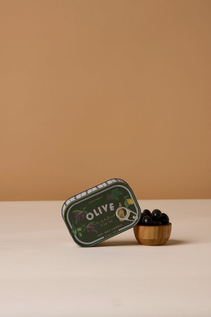 Paddywax  Bistro Olive - Φυτικό Κερί 127gr σε μεταλλικό δοχείο-κονσέρβα Fig & Olive
