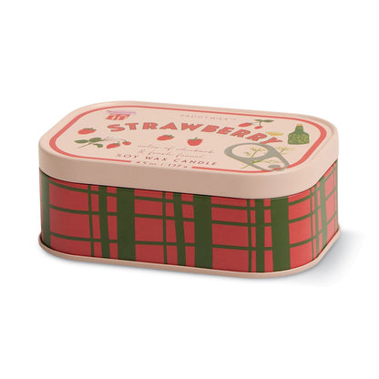 Paddywax Bistro Strawberry - Φυτικό Κερί 127gr σε μεταλλικό δοχείο-κονσέρβα strawberry