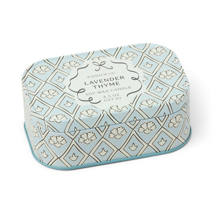 Paddywax Cherie - Lavender & Thyme Φυτικό Κερί 127gr σε μεταλλικό δοχείο-κονσέρβα