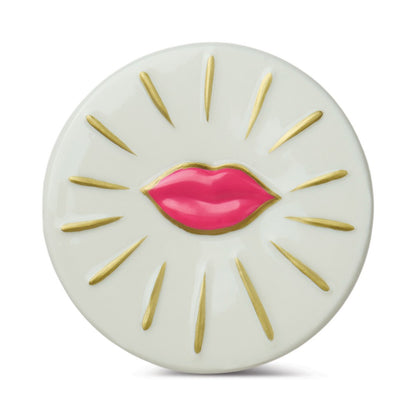 Paddywax Charmed Lips Smoked Cherry - κερί σόγιας σε ροζ γυάλινο δοχείο 226gr
