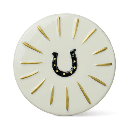 Paddywax Charmed Horseshoe Tabac & Pine - κερί σόγιας σε μαύρο γυάλινο δοχείο 226gr