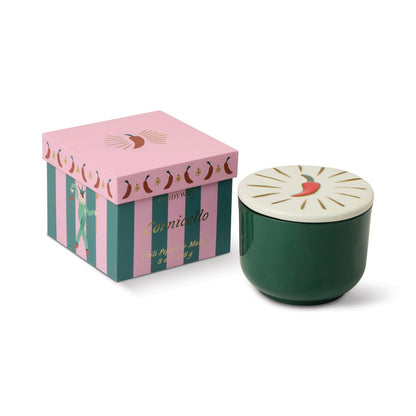 Paddywax Charmed Chili Pepper & Mango - κερί σόγιας σε πράσινο γυάλινο δοχείο 226gr