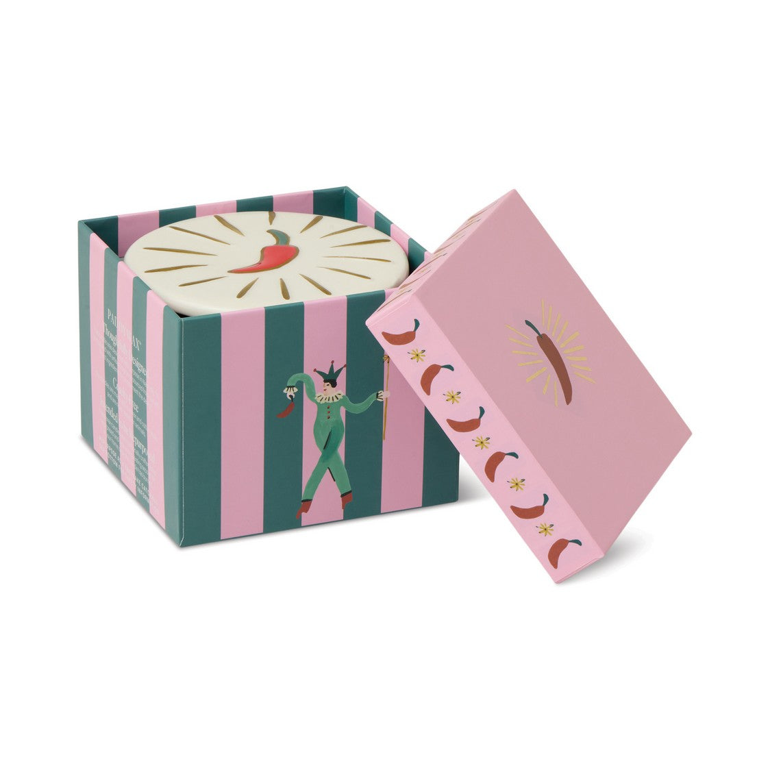 Paddywax Charmed Chili Pepper & Mango - κερί σόγιας σε πράσινο γυάλινο δοχείο 226gr