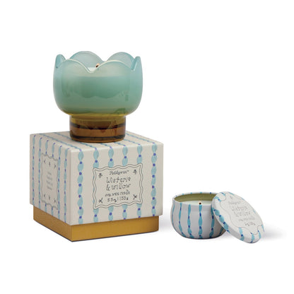 Paddywax Tulip - κερί σόγιας σε γυάλινο δοχείο, Wisteria & Willow 155gr
