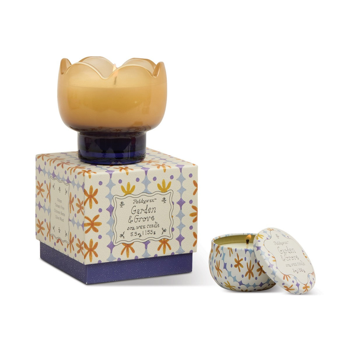 Paddywax Tulip - κερί σόγιας σε γυάλινο δοχείο, Garden & Grove 155gr