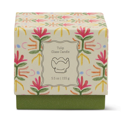 Paddywax Tulip - κερί σόγιας σε γυάλινο δοχείο, Bronzed Gardenia 155gr
