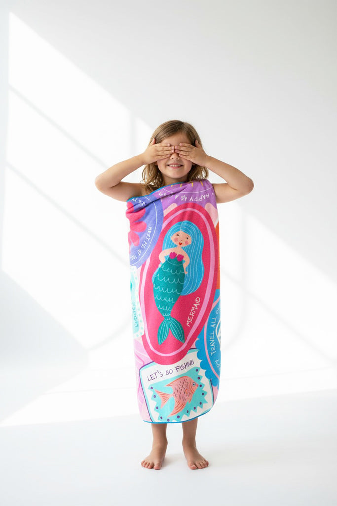Teeter Totter - Sea Lovers Οικολογική Quick Dry Πετσέτα Microfiber από Ανακυκλωμένο PET με τσαντάκι μεταφοράς