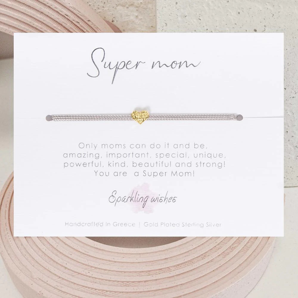 Sparkling Wishes - Βραχιόλι Super Mom