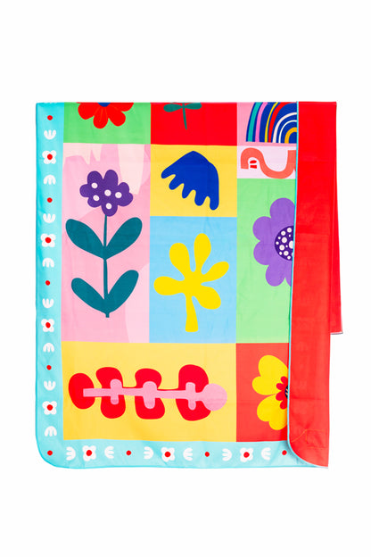 Teeter Totter - Flower Οικολογική Quick Dry Πετσέτα Microfiber από Ανακυκλωμένο PET με τσαντάκι μεταφοράς