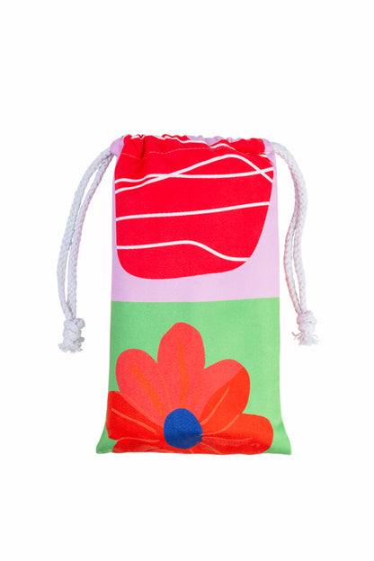 Teeter Totter - Flower Οικολογική Quick Dry Πετσέτα Microfiber από Ανακυκλωμένο PET με τσαντάκι μεταφοράς