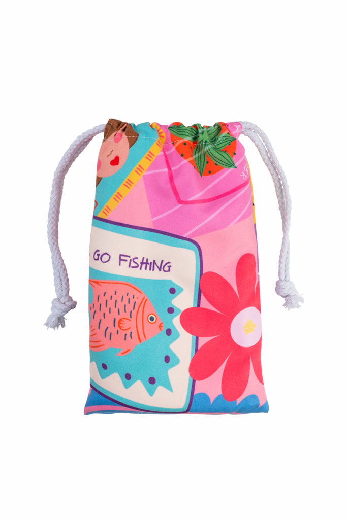 Teeter Totter - Sea Lovers Οικολογική Quick Dry Πετσέτα Microfiber από Ανακυκλωμένο PET με τσαντάκι μεταφοράς