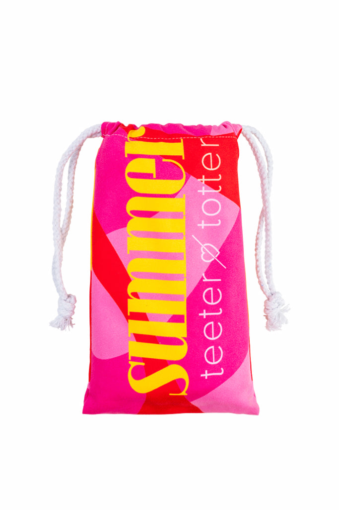 Teeter Totter - Summer V1 Οικολογική Quick Dry Πετσέτα Microfiber από Ανακυκλωμένο PET με τσαντάκι μεταφοράς