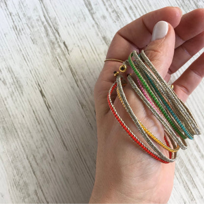Needs & Pins - Βραχιόλι Διπλό Mini – Κόκκινο