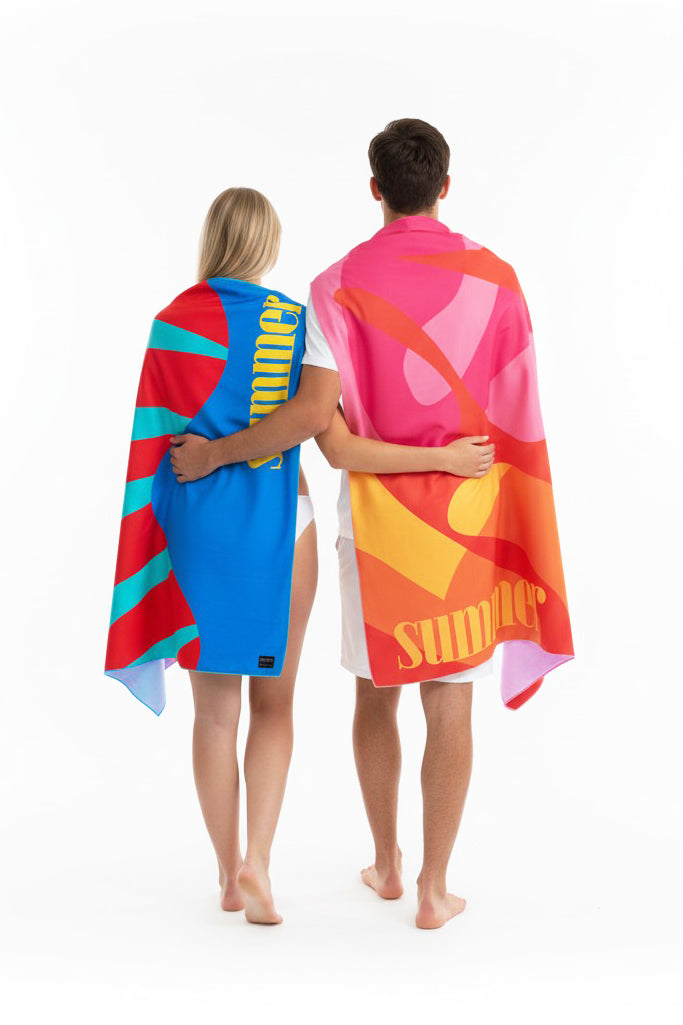 Teeter Totter - Summer V1 Οικολογική Quick Dry Πετσέτα Microfiber από Ανακυκλωμένο PET με τσαντάκι μεταφοράς